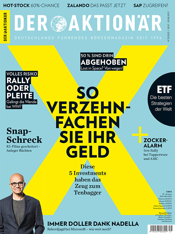 Die neue Ausgabe DER AKTIONÄR zeigt spannende Investments mit Tenbagger-Potenzial.