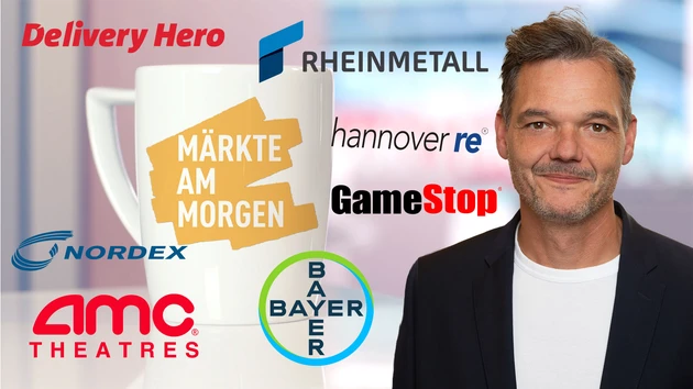 Märkte am Morgen: DAX knapp unter Rekordhoch; GameStop, AMC Entertainment, Rheinmetall, Bayer, Nordex, Delivery Hero, Hannover Rück im Fokus 