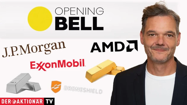 Opening Bell: ExxonMobil, Gold, Silber, Pan American Silver, Microsoft, Amazon, JPMorgan, AMD, Droneshield