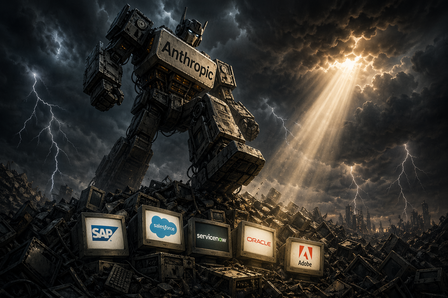 Software‑Apocalypse wegen KI? Morningstar‑Studie widerspricht – und nennt zwei Gewinner (Foto: BÖRSE ONLINE(ChatGPT (KI-generiert))