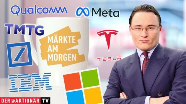 Märkte am Morgen: Tesla, Microsoft, Meta, IBM, Qualcomm, T‑Mobile US, Trump Media, Deutsche Bank, Alibaba, Volvo