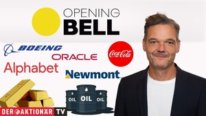 Opening Bell: Nahost‑Eskalation drückt auf Wall Street; Gold, Öl, Alphabet, Newmont, Oracle, Coca‑Cola, Boeing im Fokus 