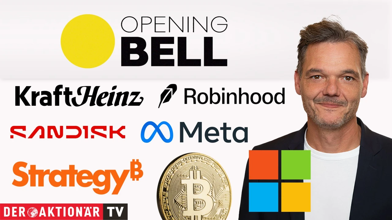 Opening Bell: Wall Street startet fester; Bitcoin, Robinhood, Alphabet, Microsoft, Meta, Aerovironment, Strategy im Fokus