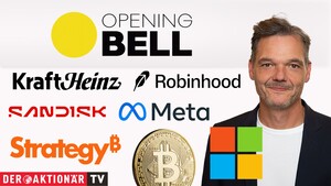 Opening Bell: Wall Street startet fester; Bitcoin, Robinhood, Alphabet, Microsoft, Meta, Aerovironment, Strategy im Fokus 
