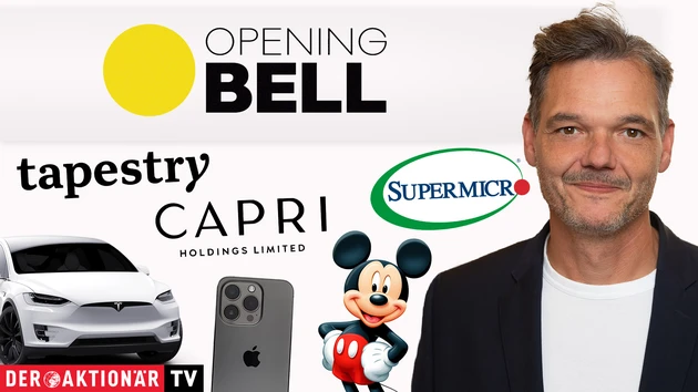 Opening Bell: Wall Street richtungslos nach Inflationsdaten; Disney‑Rally, Tesla, Super Micro, Capri Holdings, Tapestry, Affirm, Apple im Fokus