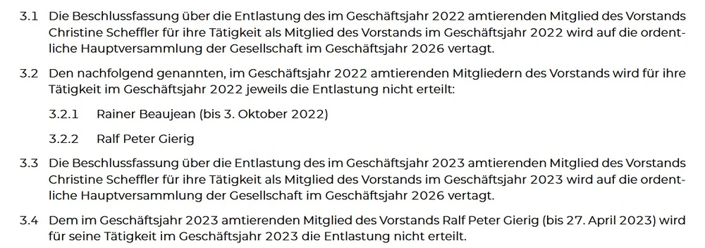 Screenshot aus der Tagesordnung der HV 2025 von ProSiebenSat.1 