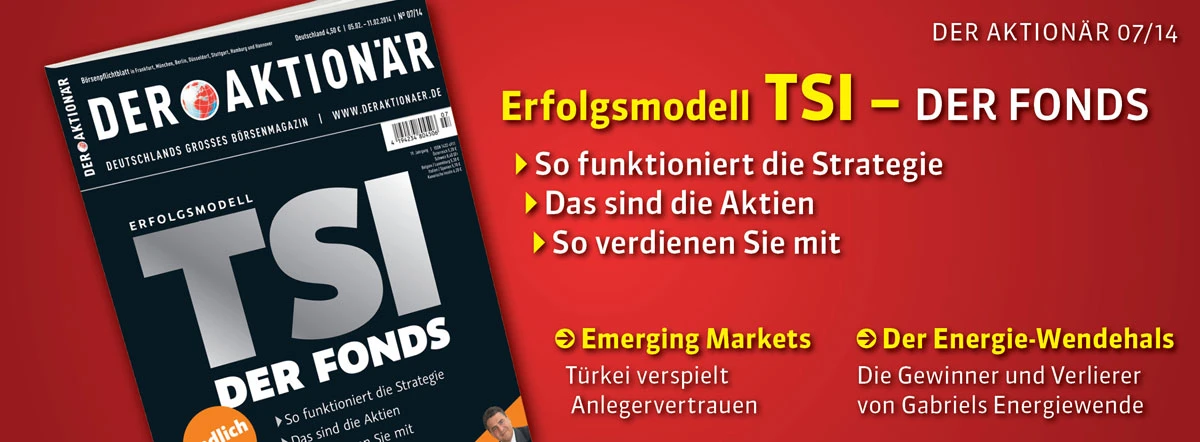 TSI Fonds: Endlich da! So funktioniert die Strategie. Das sind die Aktien. So verdienen Sie mit! +++ Außerdem: Mega-Wachstumschance im Biotechsektor