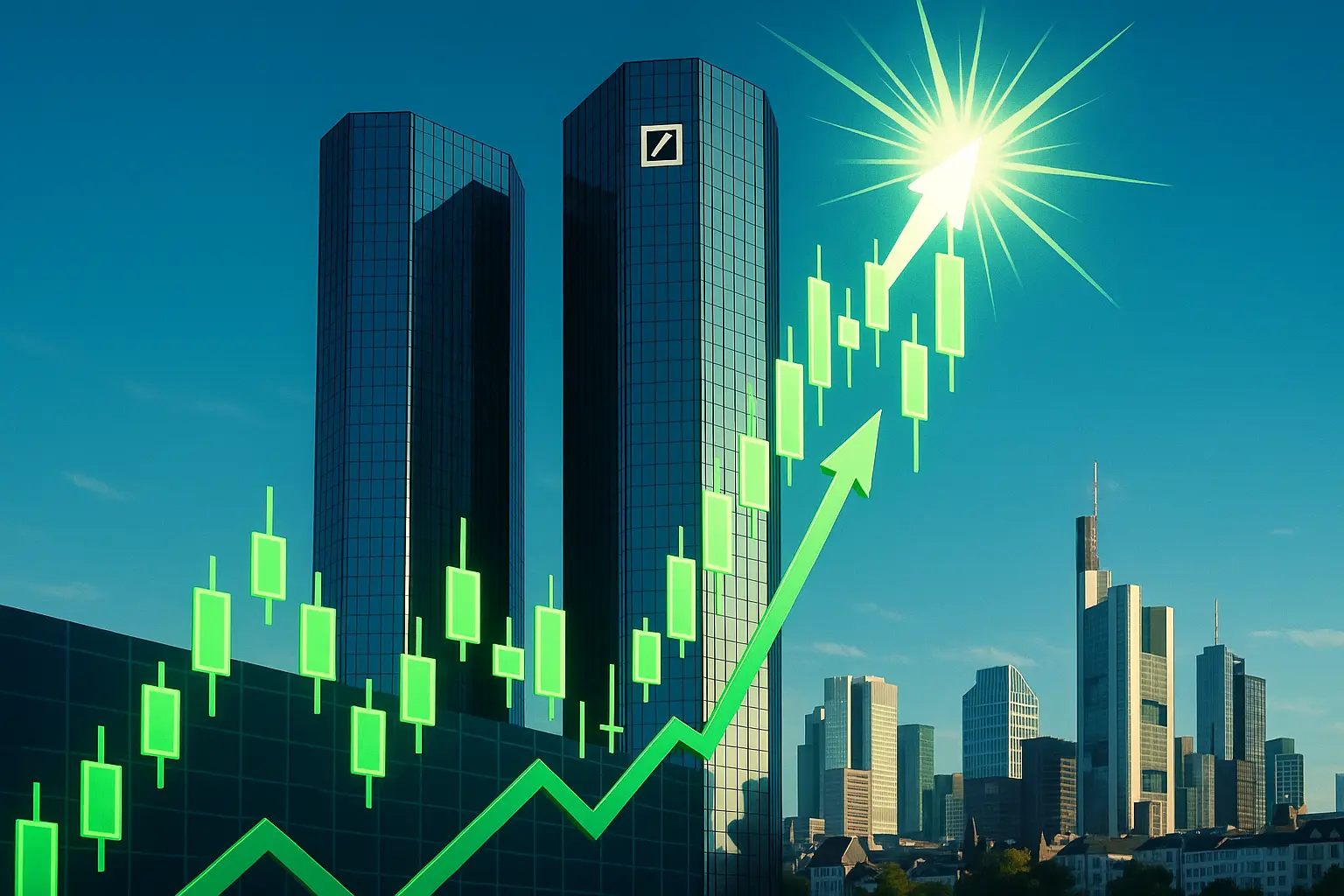 Comeback der Superlative nach Rekordgewinn – steigt die Deutsche‑Bank‑Aktie nun um 30%? (Foto: Sora)