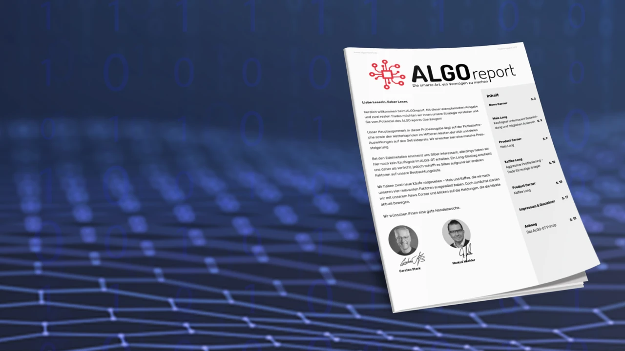 Mit ALGO-Trading einfach in Rohstoffe investieren: Neuer Börsendienst geht an den Start!