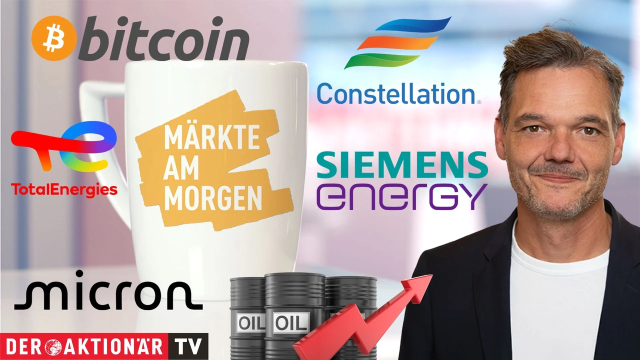 Märkte am Morgen: DAX fällt in Richtung 23.000 Punkte‑Marke; Öl, Gold, Bitcoin, Micron Technology, Constellation Energy, TotalEnergies, Bayer, SMA Solar, Commerzbank im Fokus 