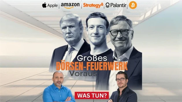 Mega Woche für Aktien erwartet! Palantir, Strategy, Bitcoin, Amazon, Apple in der Analyse