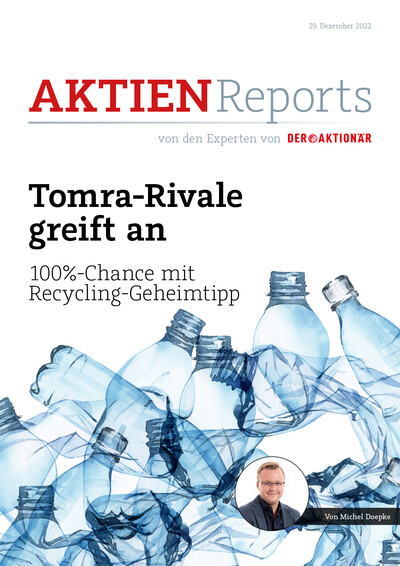 Tomra-Rivale greift an: 100%-Chance mit  Recycling-Geheimtipp
