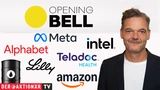 DJ Industrial Average: Opening Bell: Sinkende Ölpreise und Q‑Zahlen treiben Wall Street an; Bitcoin, Eli Lilly, Microsoft, Amazon, Alphabet, Meta, Teladoc im Fokus