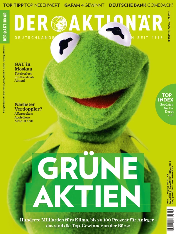 Hunderte Milliarden fürs Klima, bis zu 100 Prozenz für Anleger - lesen Sie in der neuen Ausgabe von DER AKTIONÄR, welche die Top-Gewinner an der Börse sind