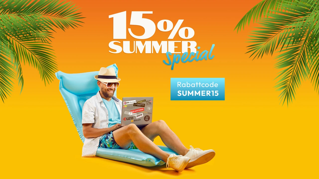 15 Prozent Summer Special – nur noch bis heute 23:59 Uhr
