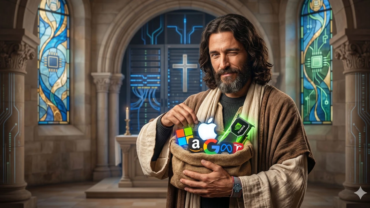 Amen, Nvidia! Warum Jesus im Silicon Valley zockt