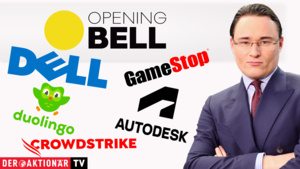 Opening Bell: Quartalszahlen im Fokus; General Motors, Autodesk, Crowdstrike, Duolingo, Gamestop, Dell, HP 