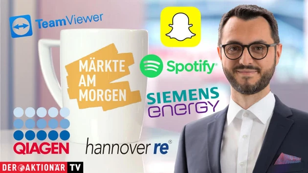 Märkte am Morgen: DAX wenig bewegt erwartet ‑ Qiagen, Siemens Energy, Hannover Rück, TeamViewer, Snap, Spotify