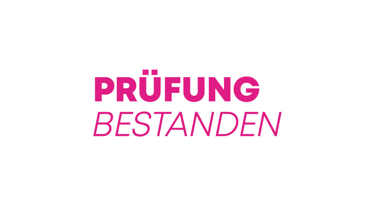Prüfung bestanden