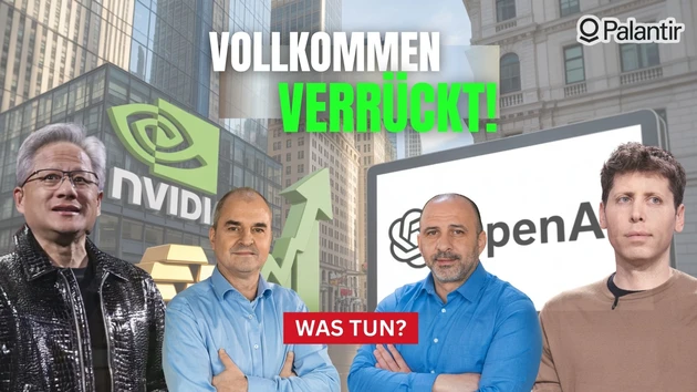 Nvidia mit 100‑Milliarden‑Deal! Palantir, Gold, OpenAI in der Analyse