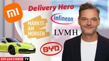 DAX: Märkte am Morgen: DAX startet etwas schwächer; China‑Rally, BYD, Xiaomi, PDD Holdings, Volkswagen, Porsche, Delivery Hero, Infineon, ASML, LVMH im Fokus