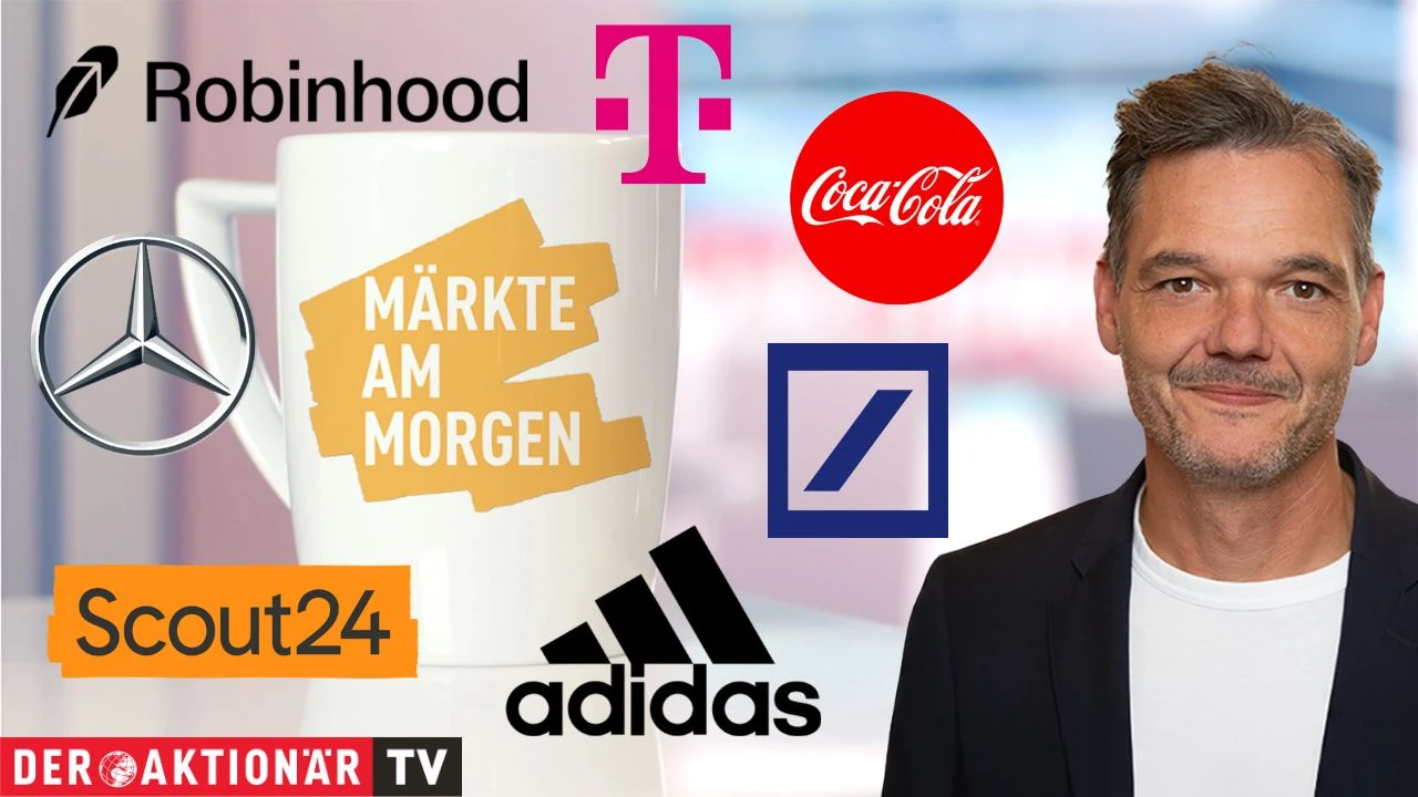 Märkte am Morgen: DAX leicht im Plus; Öl, Bitcoin, Robinhood, Mercedes Benz, Dt. Telekom, Dt. Bank, Scout24, Adidas im Fokus