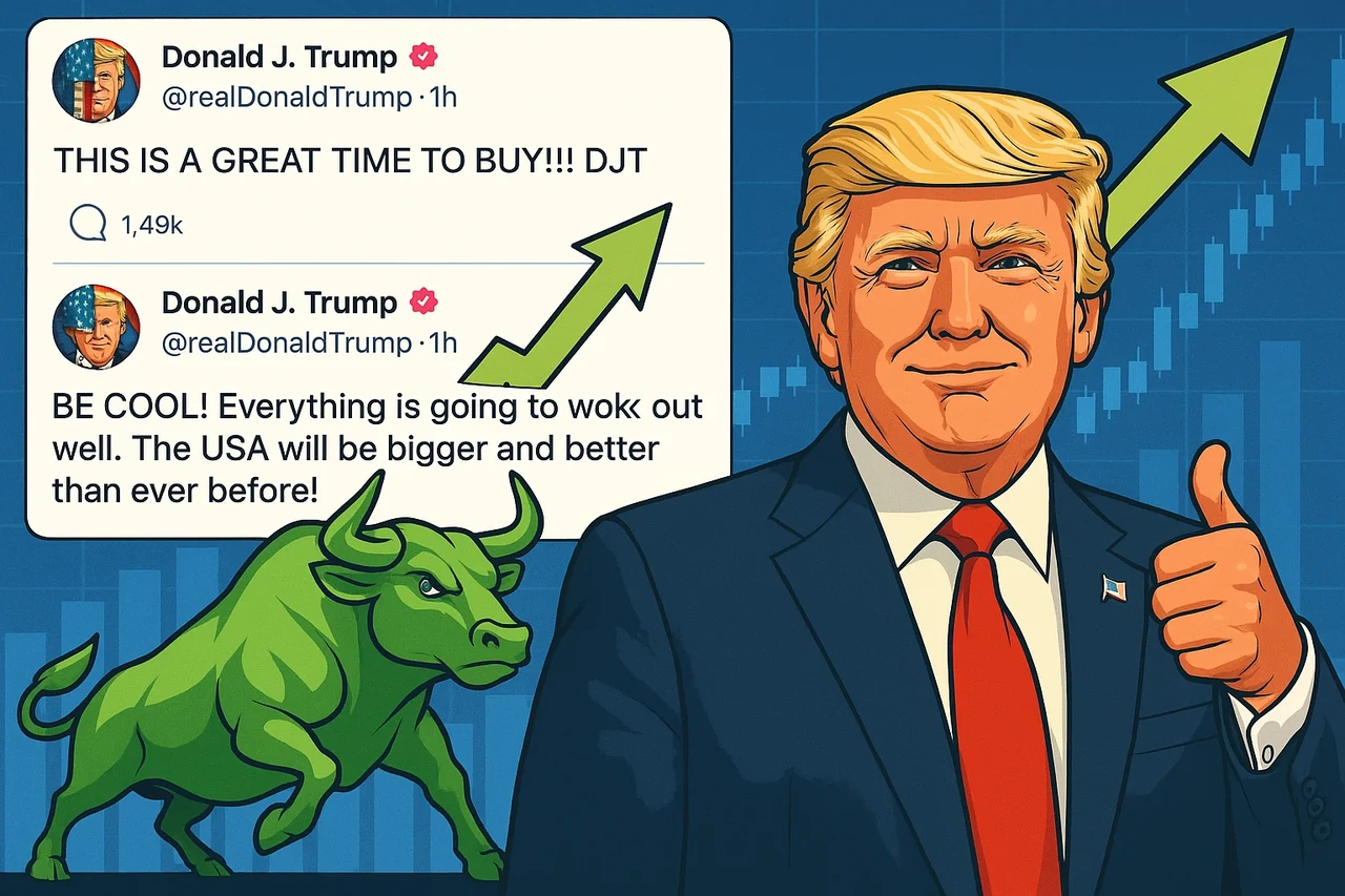 Cool bleiben und Aktien kaufen: Trump macht Anlegern Mut