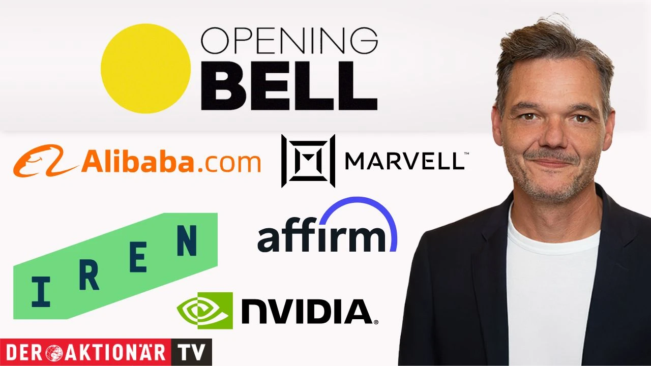 Opening Bell: Wall Street zum Monatsabschluss im Minus; Affirm Holdings, Alibaba, Nvidia, Marvell Technology, Iren im Fokus