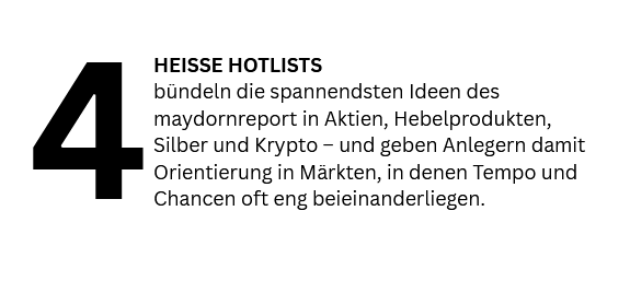 Heiße Hotlists maydornreport