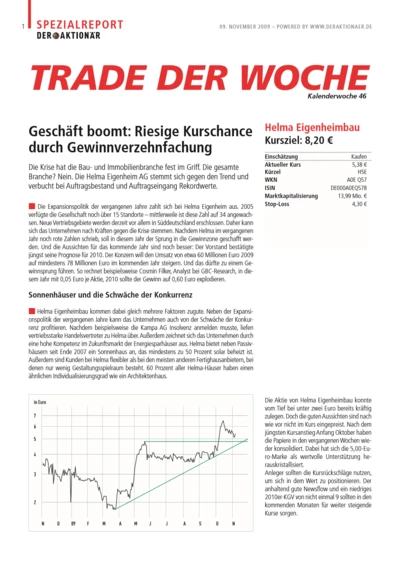 Trade der Woche (KW 46)