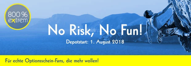 Optionsschein‑Depot: 800%‑EXTREM geht in die 5. Runde