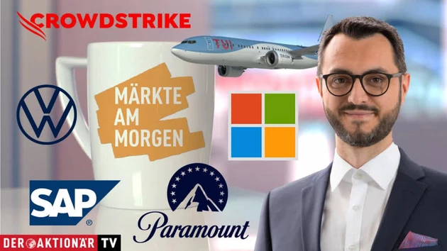 Märkte am Morgen: DAX vor Sprung über 18.700 Punkte ‑ Paramount Global, Microsoft, Crowdstrike, TUI, Volkswagen, SAP, Aroundtown
