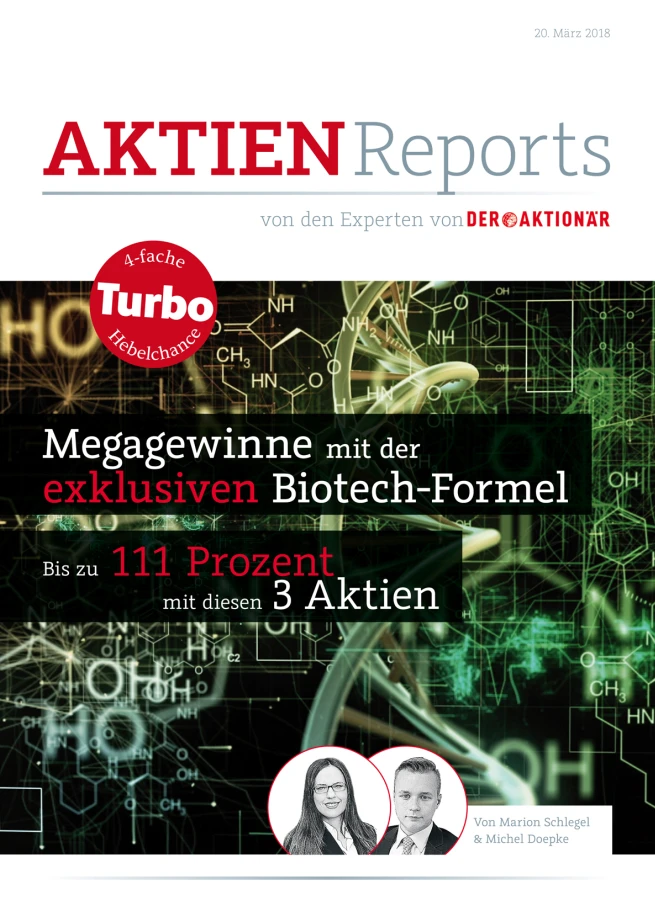 Mega-Gewinne mit der exklusiven Biotech-Formel – bis zu 111 Prozent mit diesen drei Aktien