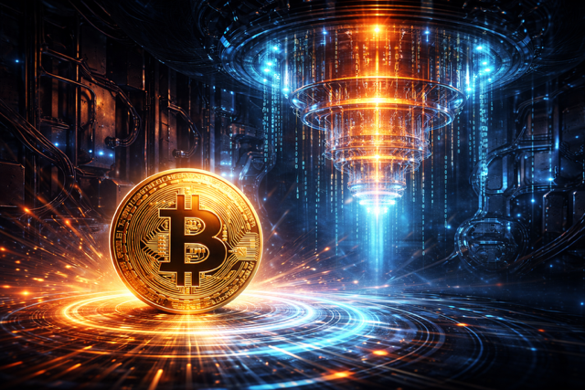 Knacken Quantencomputer bald den Bitcoin? Das ist dran an der verstörenden Debatte (Foto: Ulf Heyden/Midjourney)