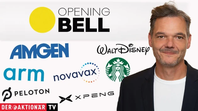 Opening Bell: Wall Street freundlich erwartet ‑ Novavax, Amgen, Walt Disney, Arm Holdings, Xpeng, Starbucks, Peloton