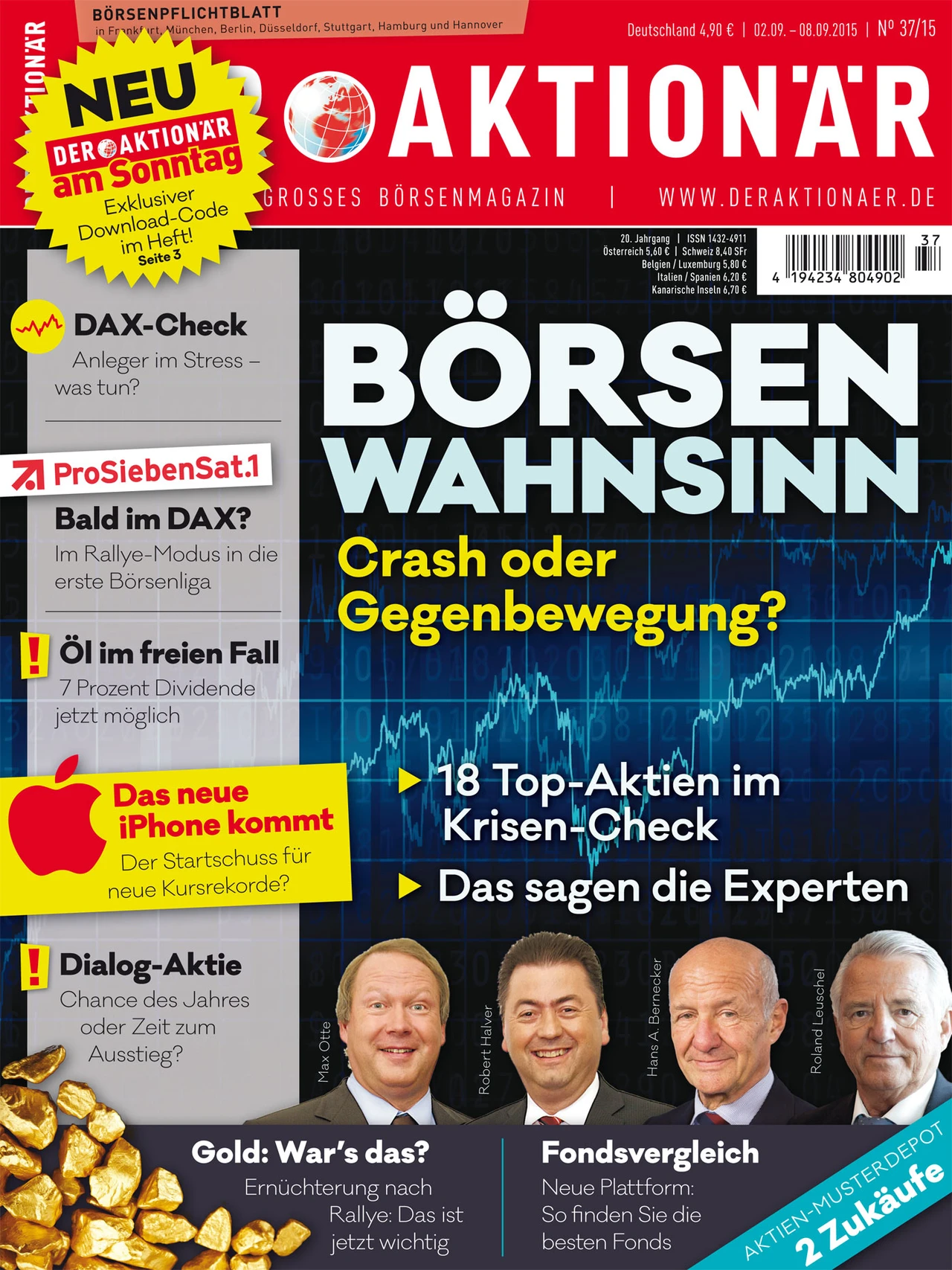 Börsenwahnsinn - Crash oder Gegenbewegung? +++ 18 Top-Aktien im Krisen-Check +++ Das sagen die Experten