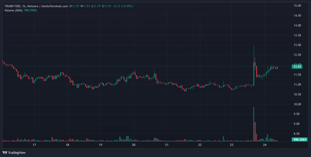 TRUMP-1-Stunden-Chart