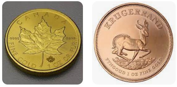 Maple Leaf und Krügerrand