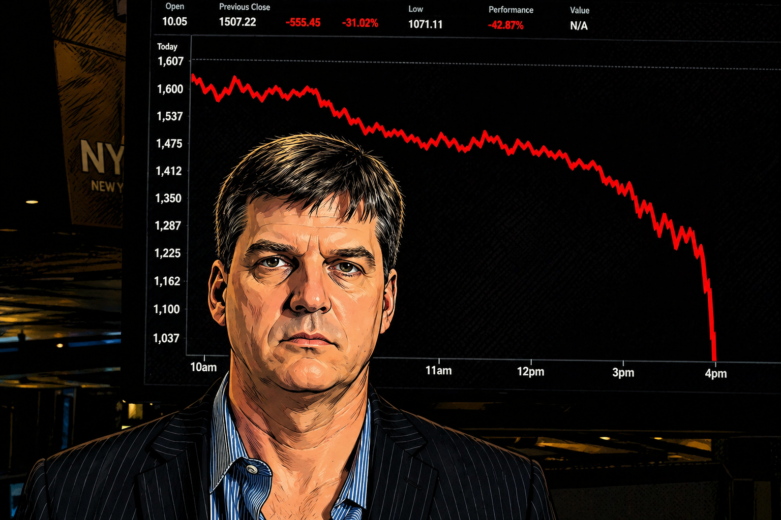 Michael Burry wettet gegen den gesamten Chip‑Sektor – droht jetzt der Absturz? (Foto: BÖRSE ONLINE/ChatGPT (KI-generiert))
