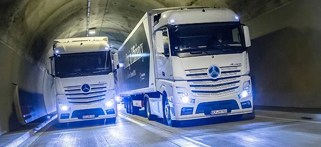 Bund schreibt Lkw&#8209;Mautsystem neu aus &#8209; bisher lag Toll Collect bei Daimler und Telekom (Foto: Börsenmedien AG)