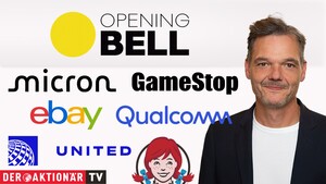 Opening Bell: Tech‑Rally nach Micron‑Zahlen; Qualcomm, United Airlines, Gamestop, Ebay, Hertz Global, Wendy's, SpaceX im Fokus  