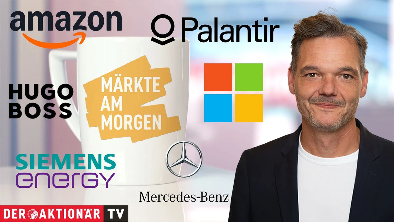 Märkte am Morgen: DAX fällt unter 24.000 Punkte; Palantir, Amazon, Microsoft, Rheinmetall, Nemetschek, Siemens Energy, Nordex, Boss, Evonik im Fokus