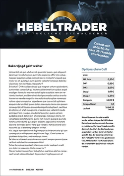 HEBELTRADER Ausgabe 32/25