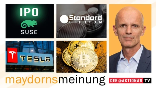 Maydorns Meinung: Bitcoin, Tesla, BYD, SUSE, Secunet, Saubere Zukunft 2, Siemens Energy, Gamesa, Varta, Standard Lithium