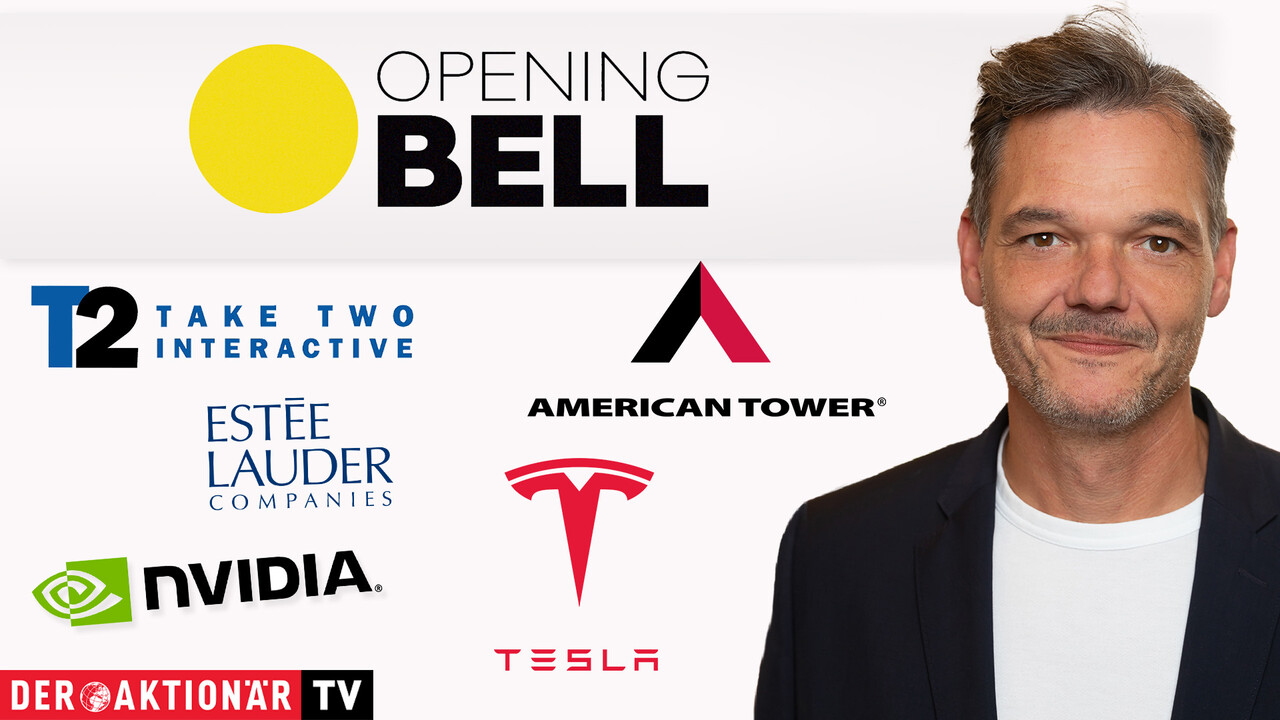 Opening Bell: Wall Street-Investoren an der Seitenlinie; Russel 2000; Take-Two, Tesla, Nvidia, Estée Lauder, American Tower, GitLab, Safety Shot im Fokus