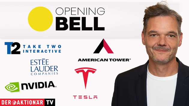 Opening Bell: Wall Street‑Investoren an der Seitenlinie; Russel 2000; Take‑Two, Tesla, Nvidia, Estée Lauder, American Tower, GitLab, Safety Shot im Fokus