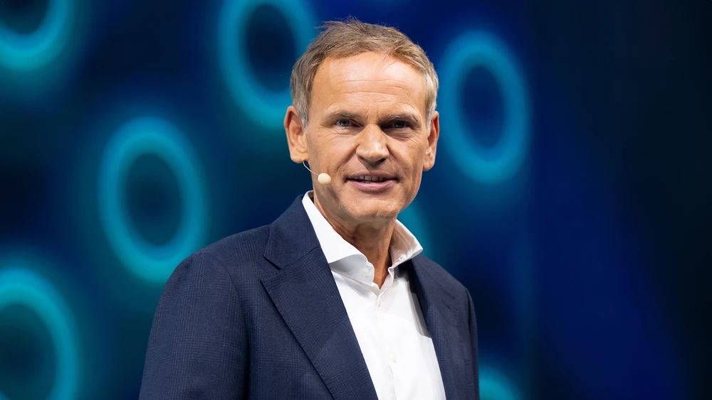 VW-CEO Oliver Blume spricht bei einer Veranstaltung