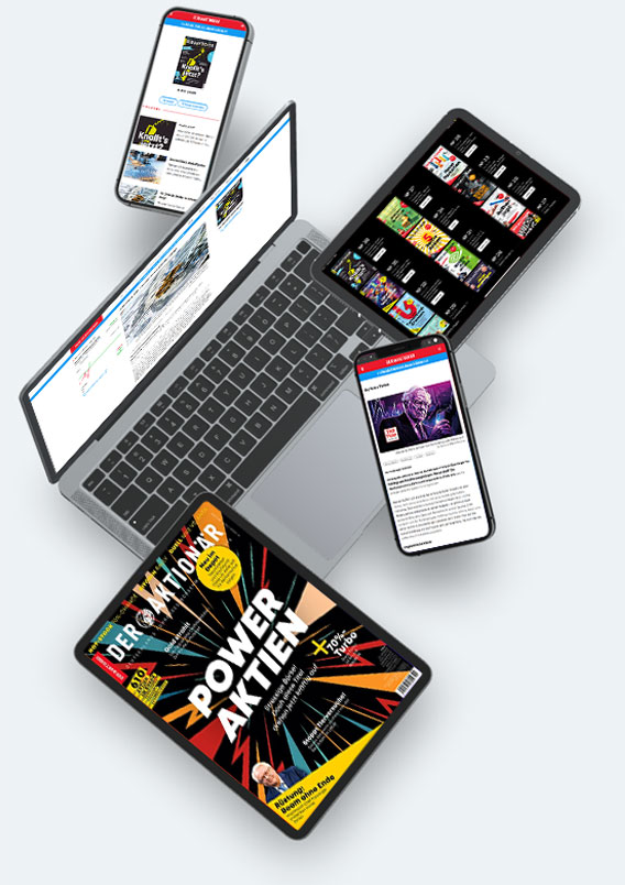 DER AKTIONÄR MAGAZIN auf unterschielichen mobilen Geräten