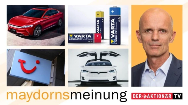 Maydorns Meinung: DAX, Dow, IBM, Netflix, Peloton, Planet Fitness, TUI, Tesla, BYD, Varta, Lithium