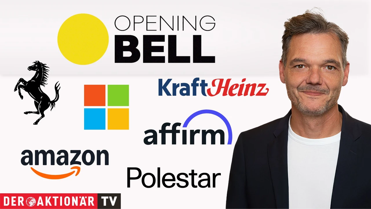 Opening Bell: Wall Street startet tiefrot in den September; Ferrari, Affirm Holdings, Microsoft, Kraft Heinz, Polestar, Amazon im Fokus